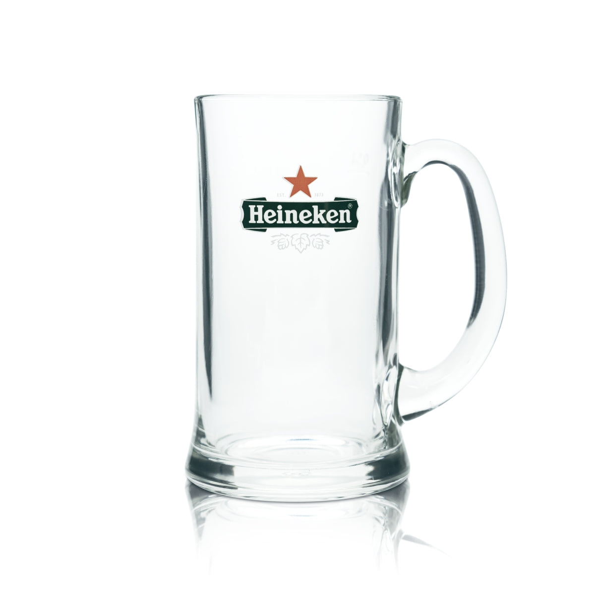 6 verres à bière Heineken 0,5 l, chope à anse, verres à pied, bar, bistrot – Vue 2