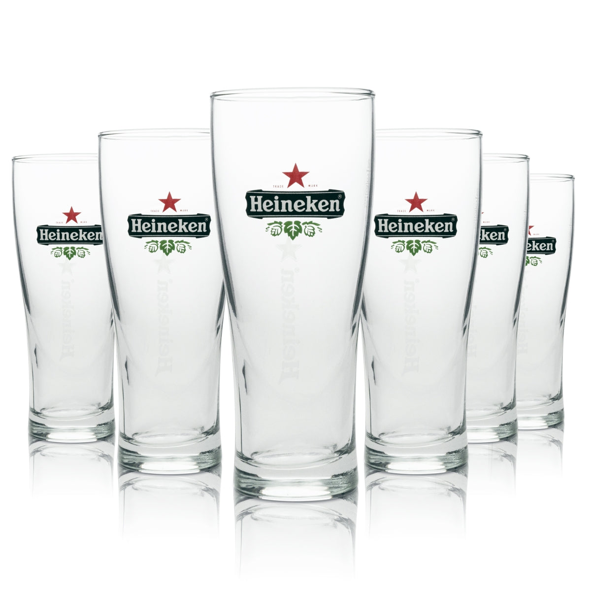 6 verres à bière Heineken Longdrink 300 ml