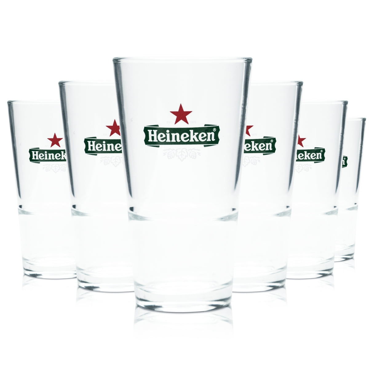 6 verres Heineken 0,25 l Verres à bière Gastro calibrés Beer Cup NL Calibrated