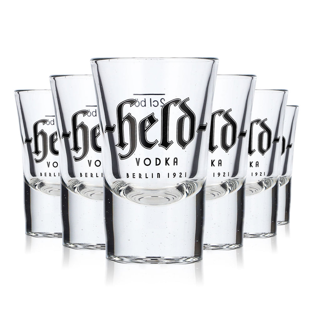 6x verre à vodka Held Verre à schnaps Verre à shot Stamper 2 cl Berlin 1921