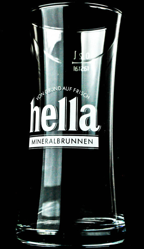 6x verres à eau Hella, 0,2 l, inscription blanche