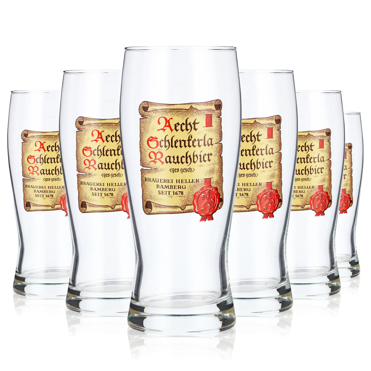 6 verres à bière clairs 0,25 l Verres à bière Tulip Verres à pied Rouleau – Vue 5
