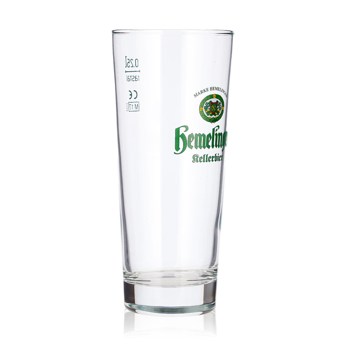 Lot de 6 verres à bière Hemelinger de 0,25 l, type long drink, avec logo vert « Rastal Kellerbier » (lot de 6) – Vue 3