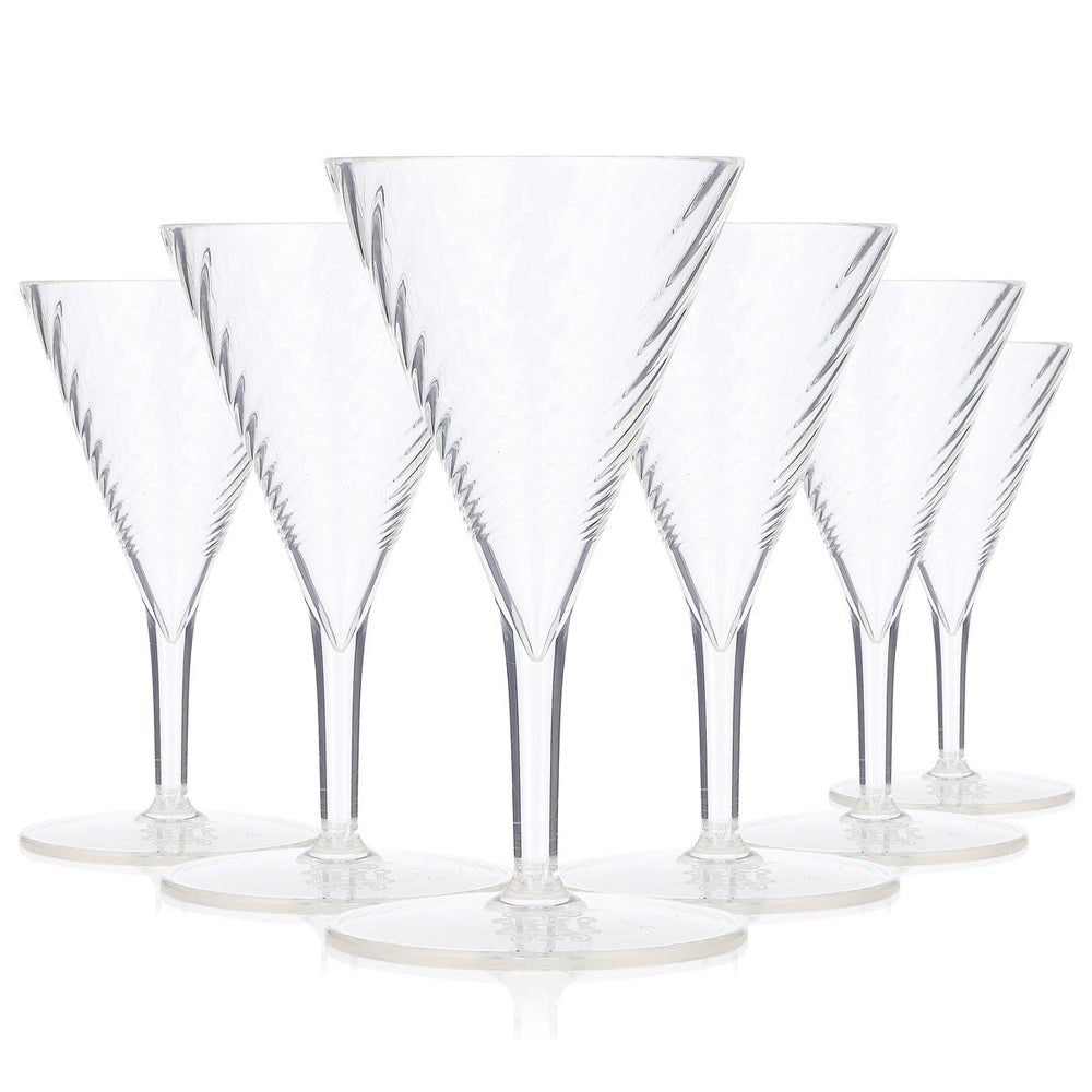 6 verres à gin Hendricks de 0,05 l, petits verres à martini en plastique Copa Tonic (lot de 6)