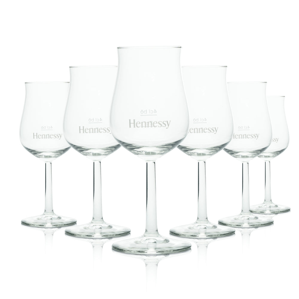 6 verres Hennessy 0,1 l calibrés Sommelier Dégustation Verres à whisky Gastronomie