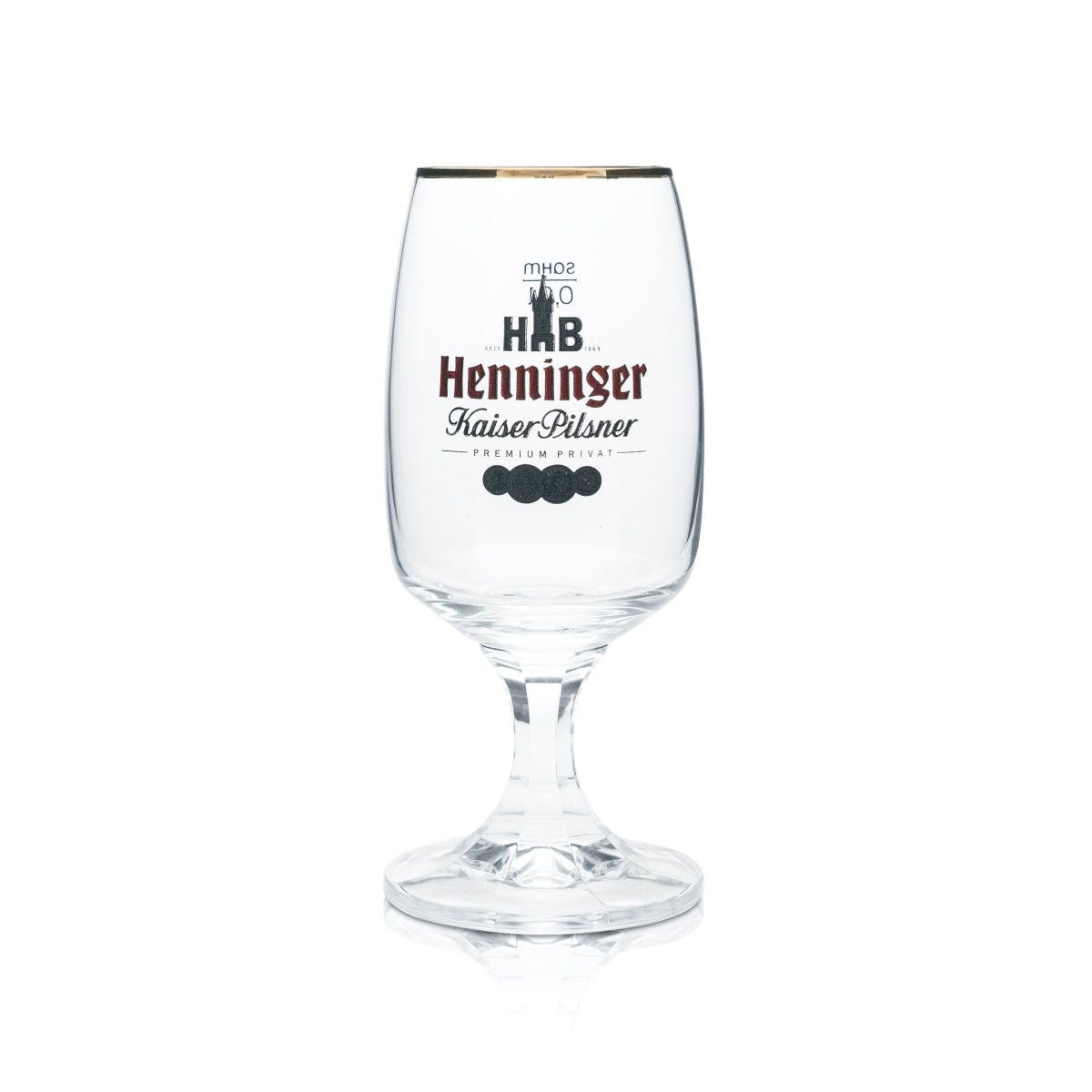 6 verres à bière Henninger 0,3 l, forme tulipe, bord bronze, verres Kaiser Pils Gastro Bar – Vue 2