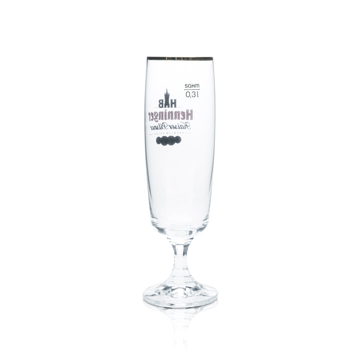 6 verres à bière Henninger 0,3 l, forme tulipe, bord bronze, verres Kaiser Pils Gastro Bar – Vue 3