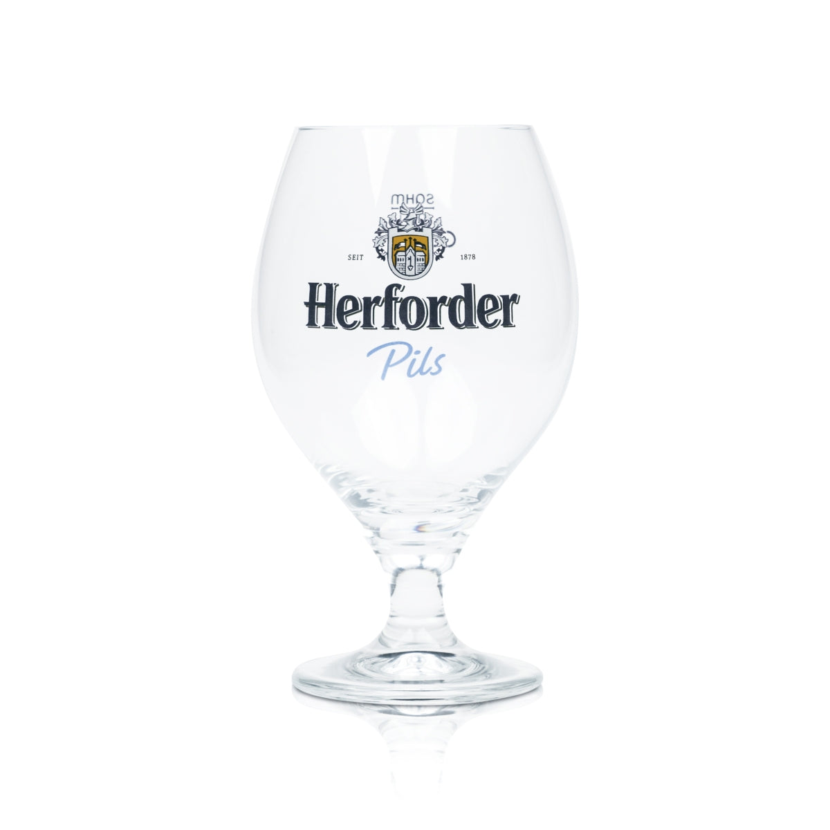 6 verres à bière Herforder 0,4 l, forme tulipe, pied, brevetés – Vue 2