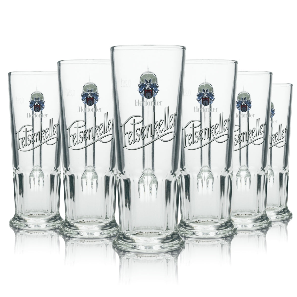 6x Verres Herforder 0,25 l Felsenkeller Chope de bière Humpen Seidel Set de verres Brasserie