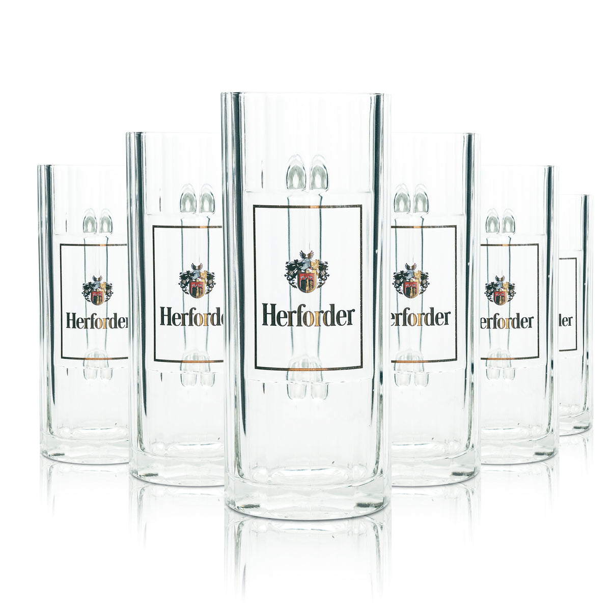 6 verres à bière Herforder Pils 0,5 l Kruger Wallenstein Sahm Seidel Henkel Gläser Beer – Vue 4