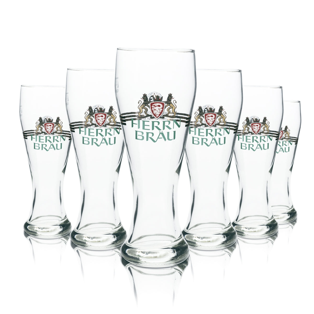 6 verres à bière Herrbräu Weißbier 0,5 l Hefe Weizen Verres Gastro Bar Biergarten Bavière