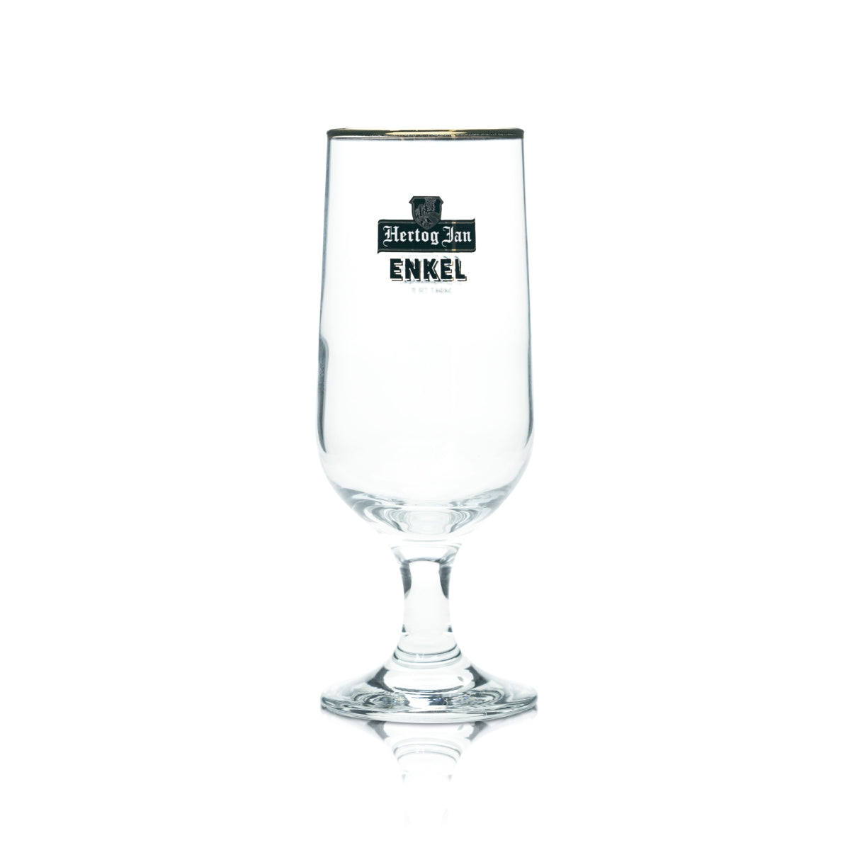 6 verres à bière Hertog Jan 0,25 l, forme tulipe, bord doré, Pays-Bas, artisanat – Vue 2