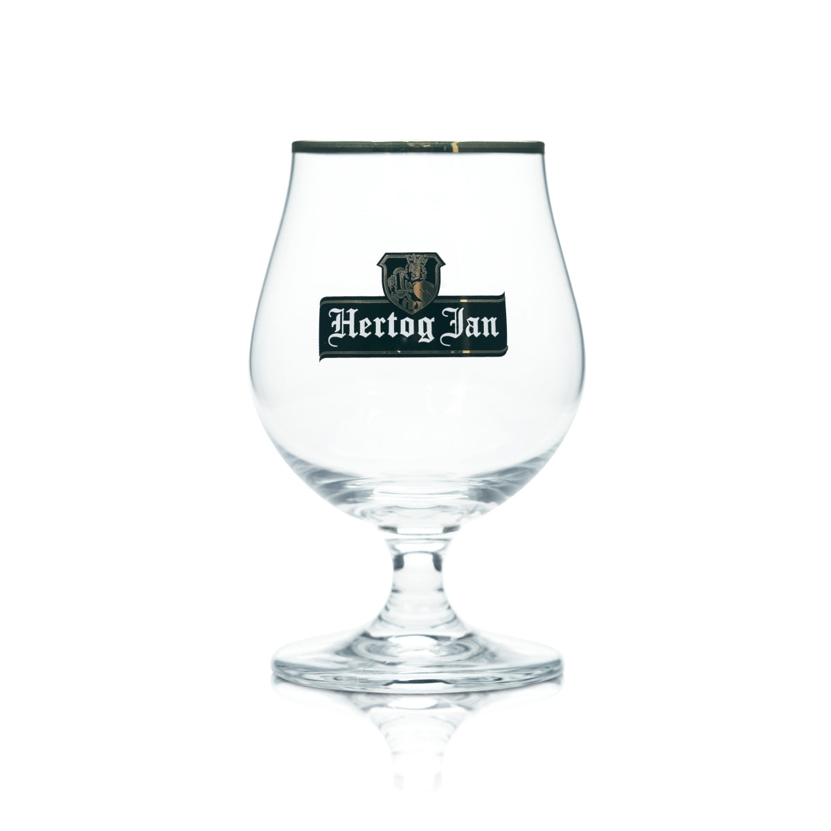 6 verres à bière Hertog Jan 0,25 l, forme tulipe, bord doré, verres gastronomiques, bar, artisanat – Vue 2