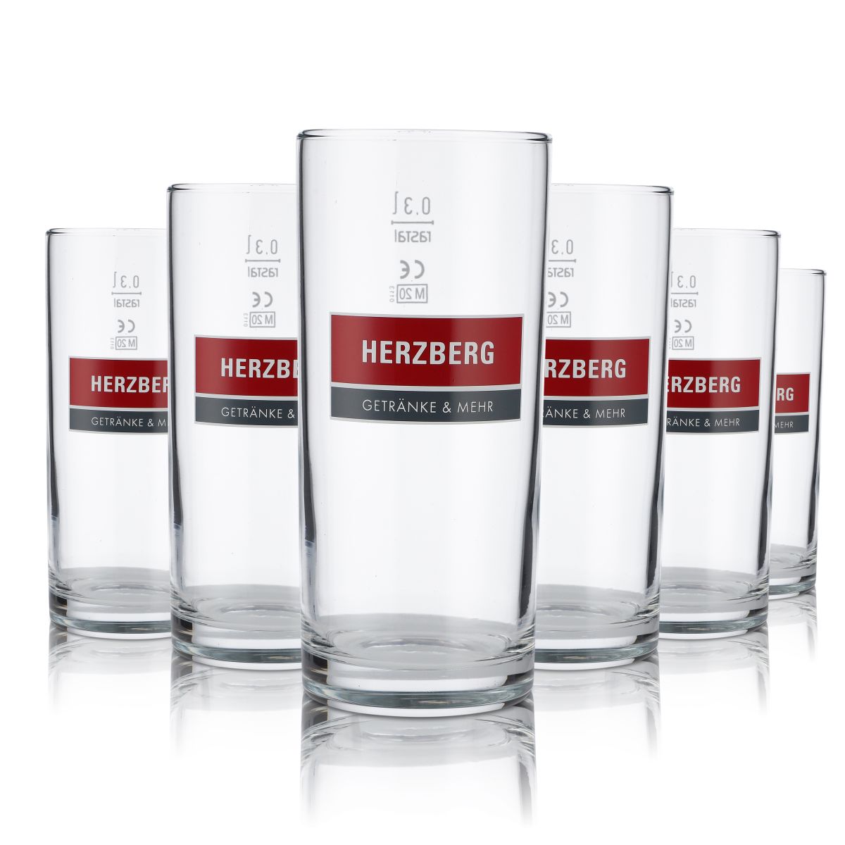6x Herzberg verre 0,3l Willi gobelet set verre à boire tige jus eau limo