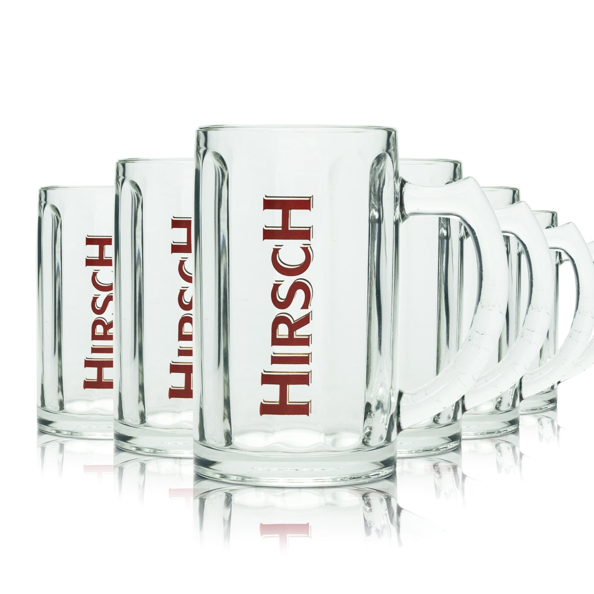 6 verres à bière Hirsch Bräu 0,2 l, chopes Rastal Seidel Pils, verres à anse, chopes à bière