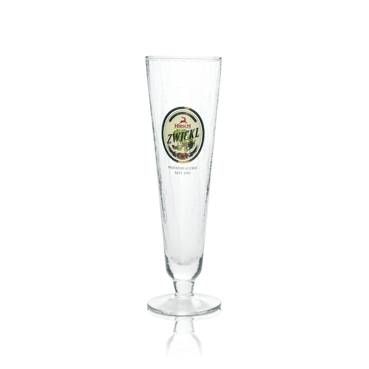 6 verres à bière Hirsch Bräu 0,3 l, forme tulipe, givrés et mats – Vue 2