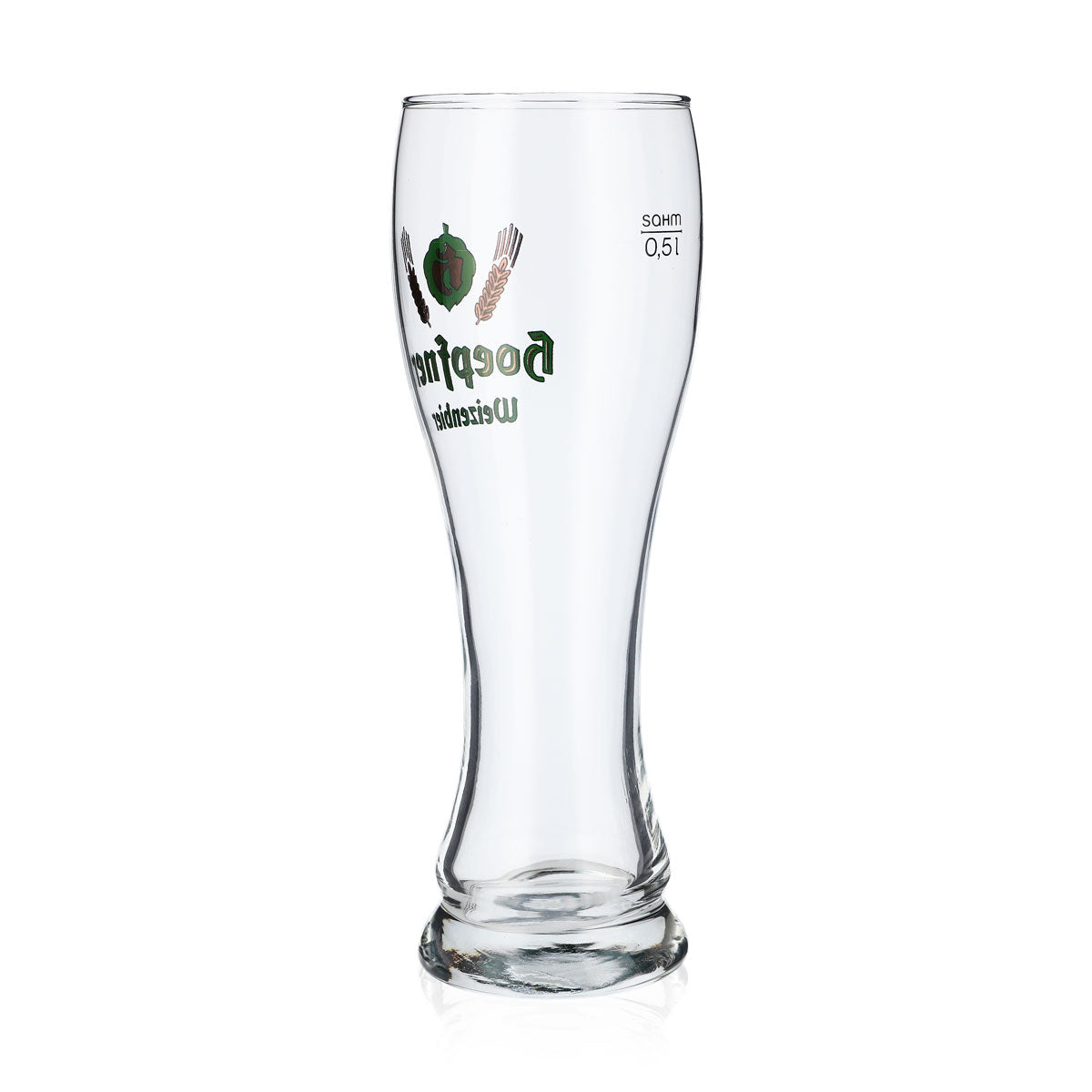 6 verres à bière Hoepfner 0,5 l Verre à bière blanche Logo vert Sahm Walchensee – Vue 4