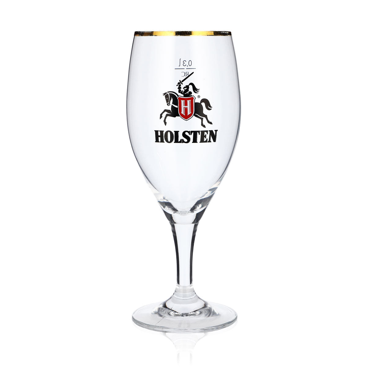 6 verres à bière Holsten  Verres à bière 0,3 l Verres à pied bord doré Ritzenhoff – Vue 2