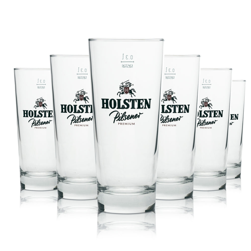 6 verres à bière Holsten Pilsner Premium Longdrink 0,3 l Rastal