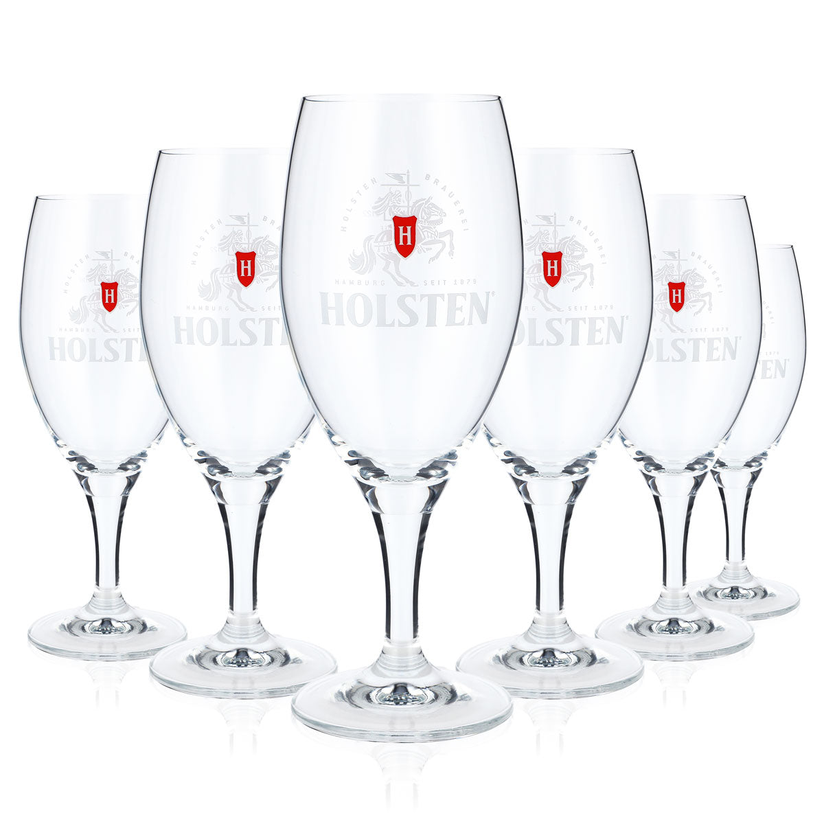 6 verres à bière Holsten Beer Cup Verres design 0,3 l Feierabend Verres de collection – Vue 5