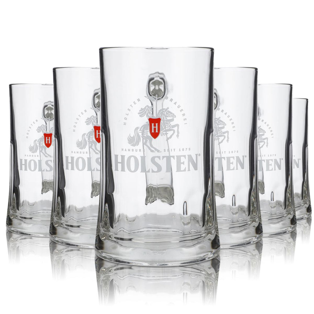 6x verre Holsten 0,4l chope à bière Humpen Seidel bière Pilsner set de verres de brasserie