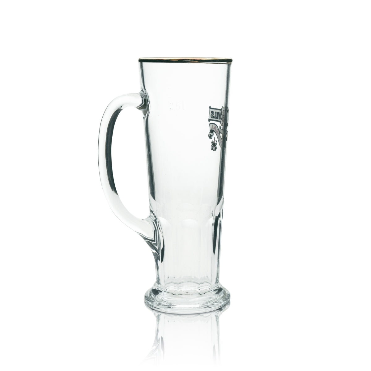 6 chopes à bière Hövels 0,5 l avec bord doré Sahm – Vue 3