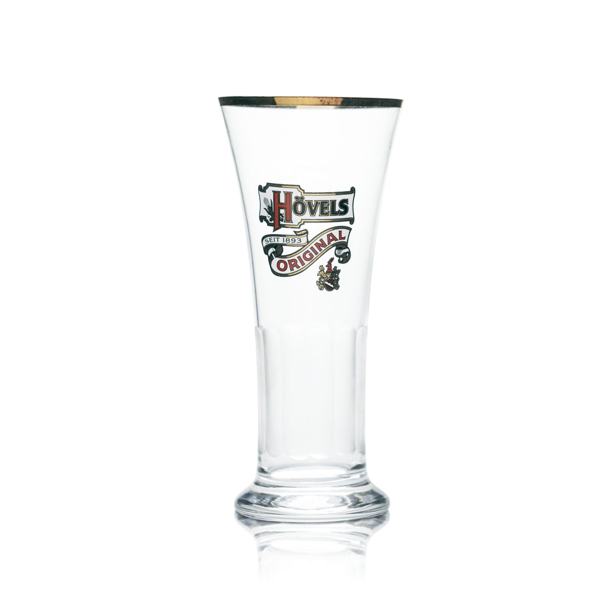 6x Verre Hövels 0,2 l, coupe à bière Victoria, verres profilés, bord doré, Dortmund – Vue 2