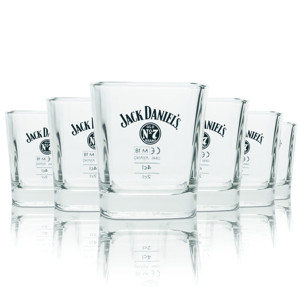 6 verres Jack Daniels 0,24 l Whiskey Tumbler No. 7 Verres calibrés Gastro Longdrink