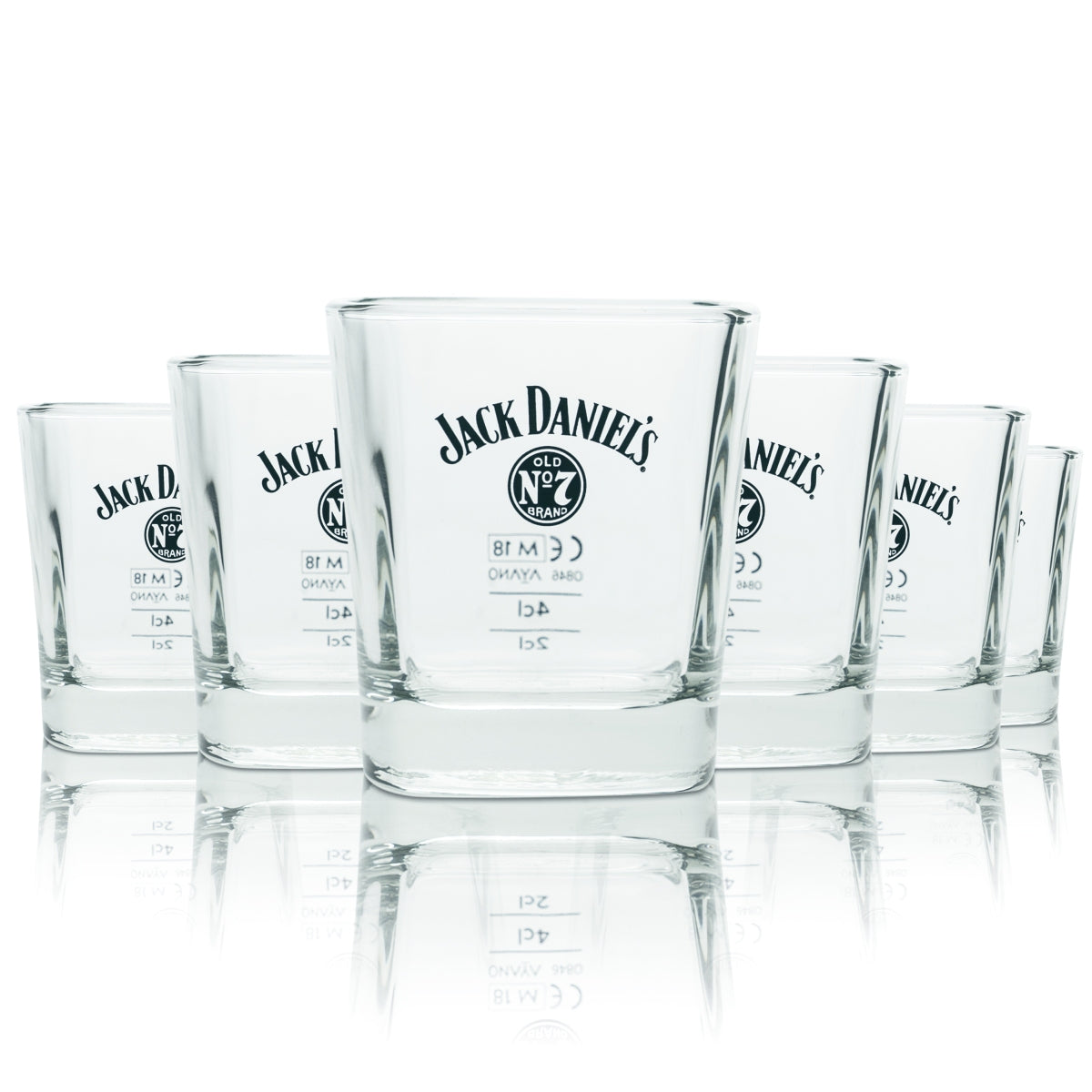 6 verres Jack Daniels 0,24 l Whiskey Tumbler No. 7 Verres calibrés Gastro Longdrink