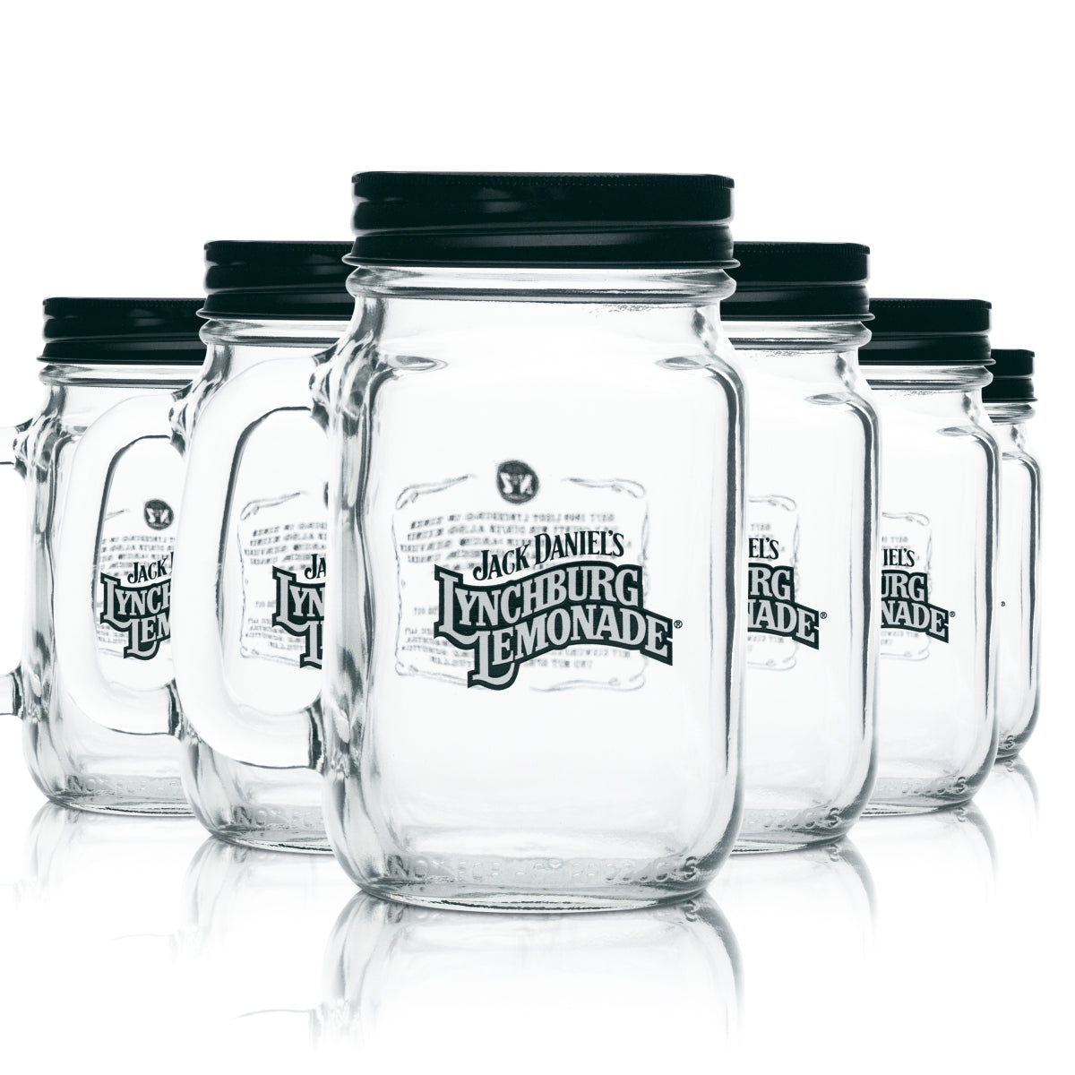 6 verres Jack Daniels 0,48 l, cruche, couvercle, poignée, verres Lemonade
