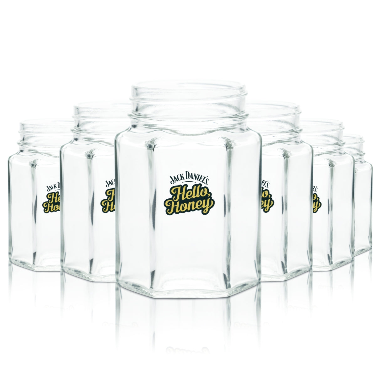 6 verres à cocktail Long Drink Jack Daniels Honey Honey Mason Jar 0,4 l