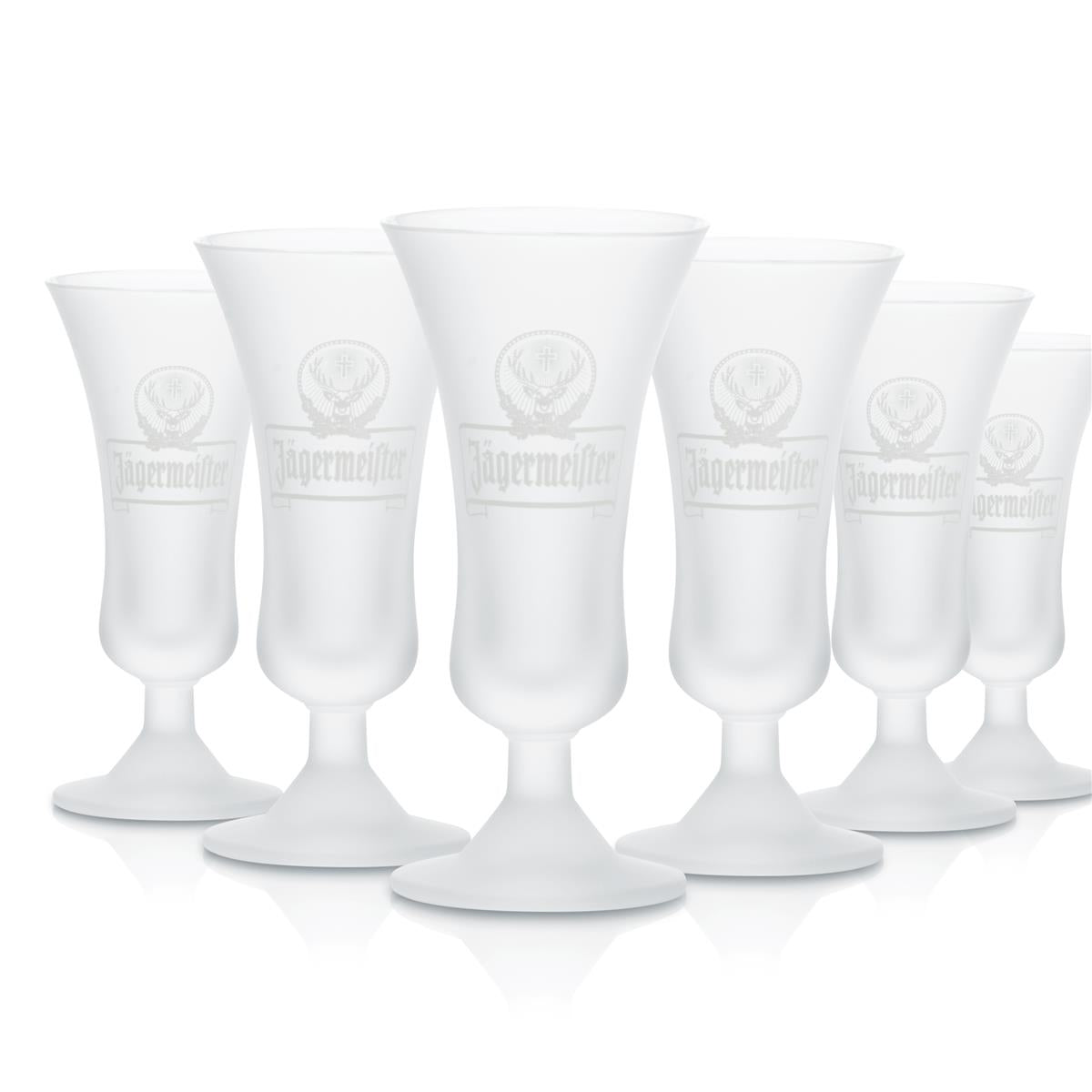 6 verres à liqueur Jägermeister, verres à shot 2 cl, calice