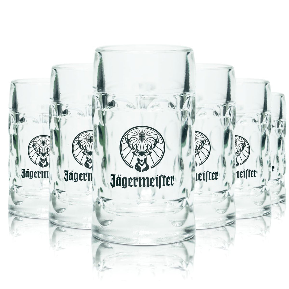 6 verres à shot Jägermeister 5 cl, chope à bière, verres à liqueur, verres à digestif