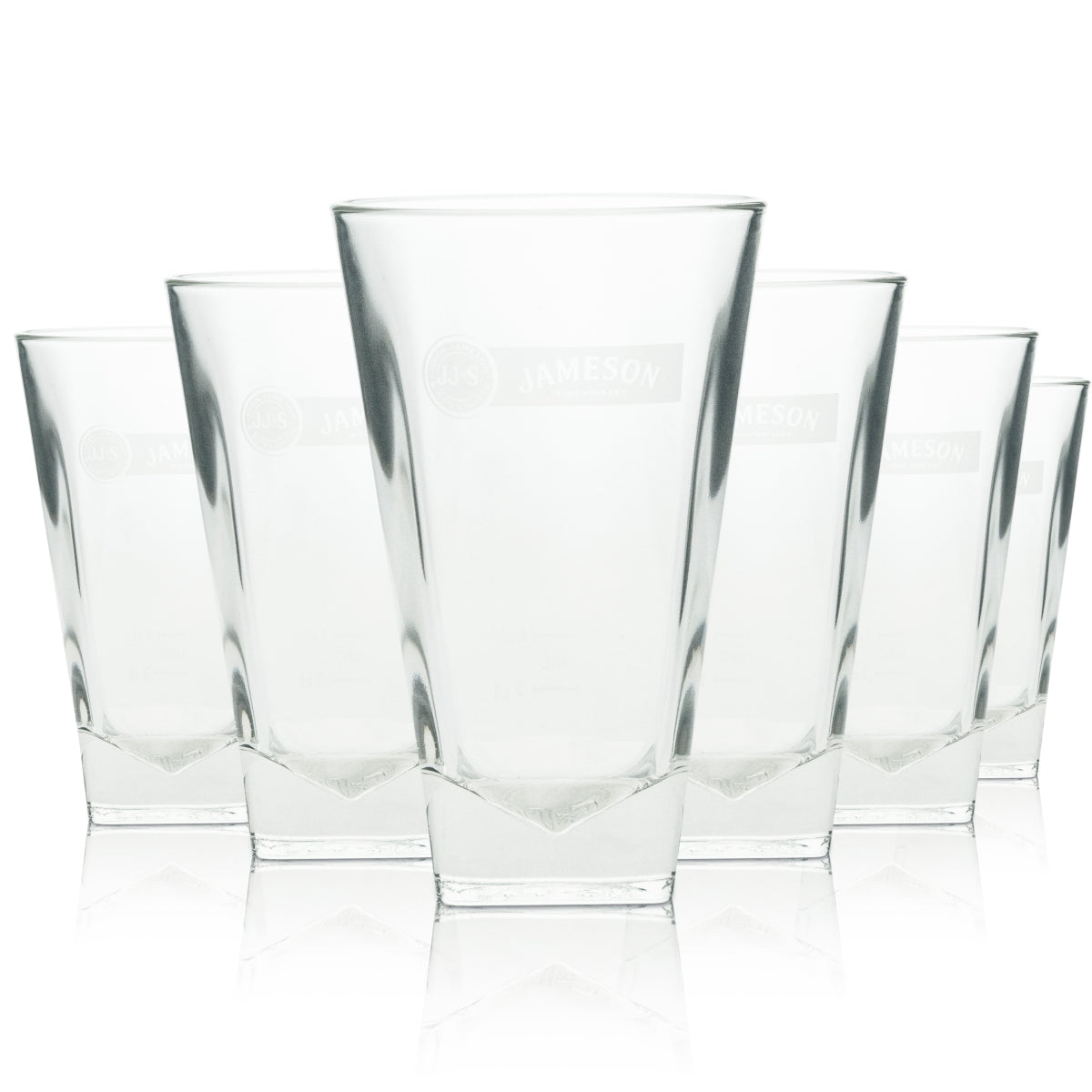 6 verres à whisky Jameson Longdrink 4 cl avec logo blanc Arcoroc