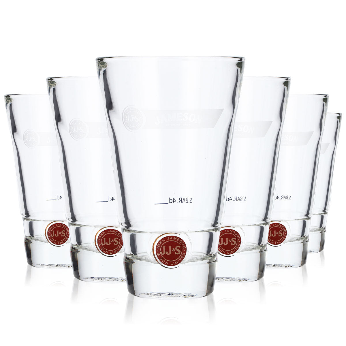 6 verres à whisky Jameson Longdrink 4 cl avec emblème rouge – Vue 6