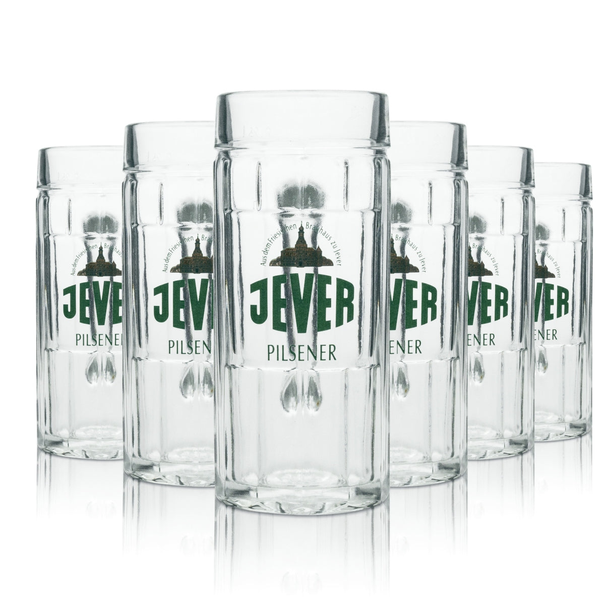 6 chopes à bière Jever Pilsener 0,25 l rastal