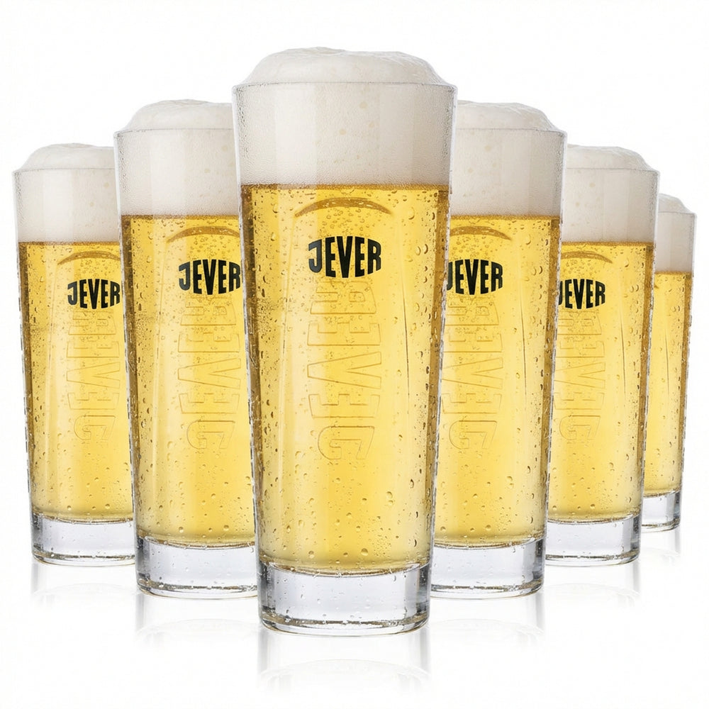 6 verres à bière Jever Szeneglas 0,3 l, modèle lourd