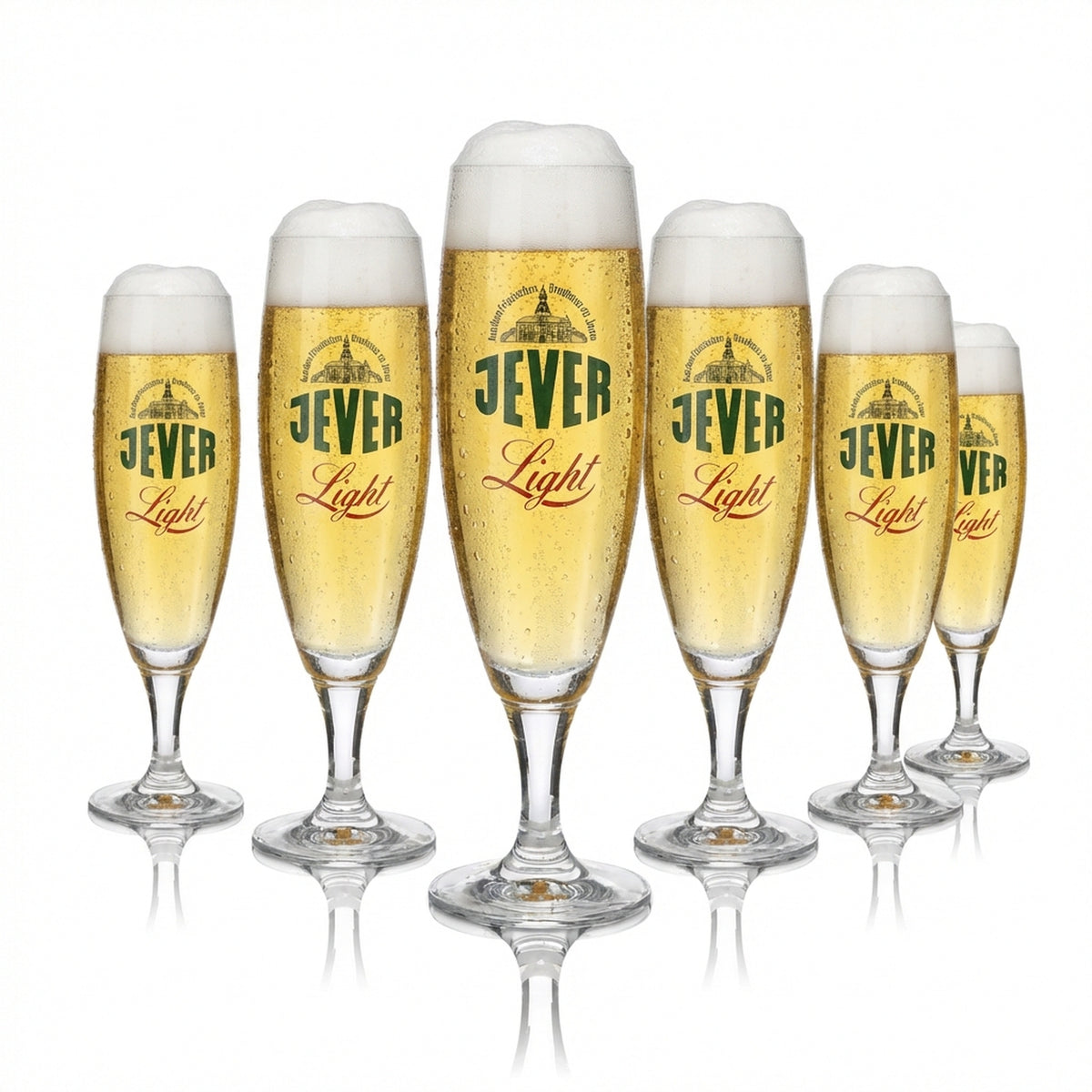 6 verres Jever 0,3 l, verres à bière blonde, verres à bière légers, ensemble de verres à bière, brasserie Friesland