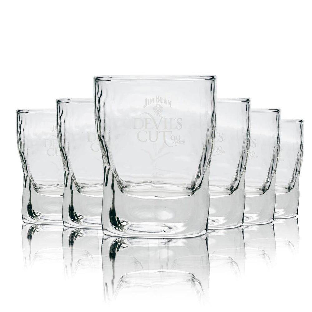 6 verres Jim Beam 0,25 l Devils Cut Whisky Tumbler Longdrink Set de verres