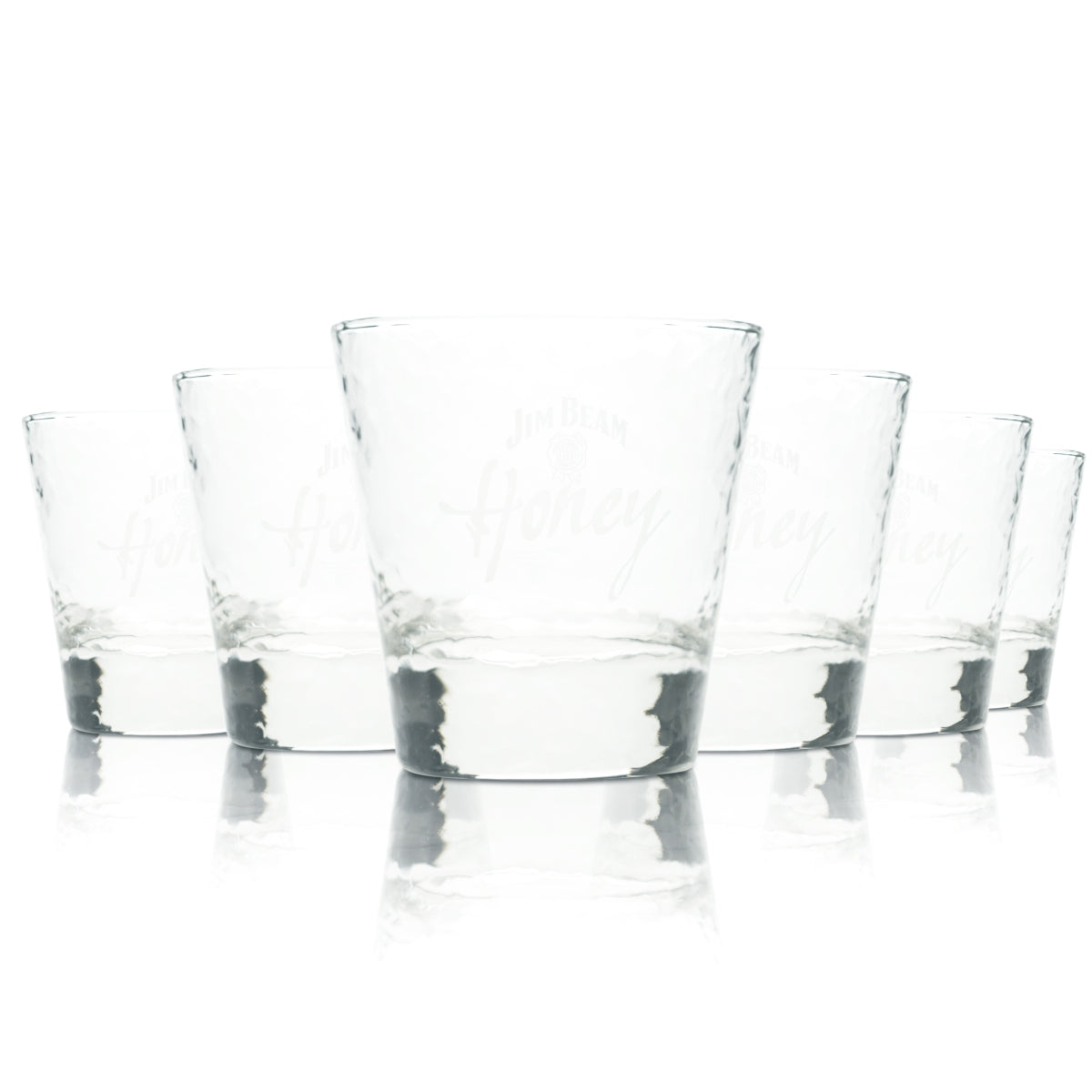 6 verres à whisky Jim Beam 0,2 l Tumbler Longdrink Honey Waben Gläser Bourbon Bar