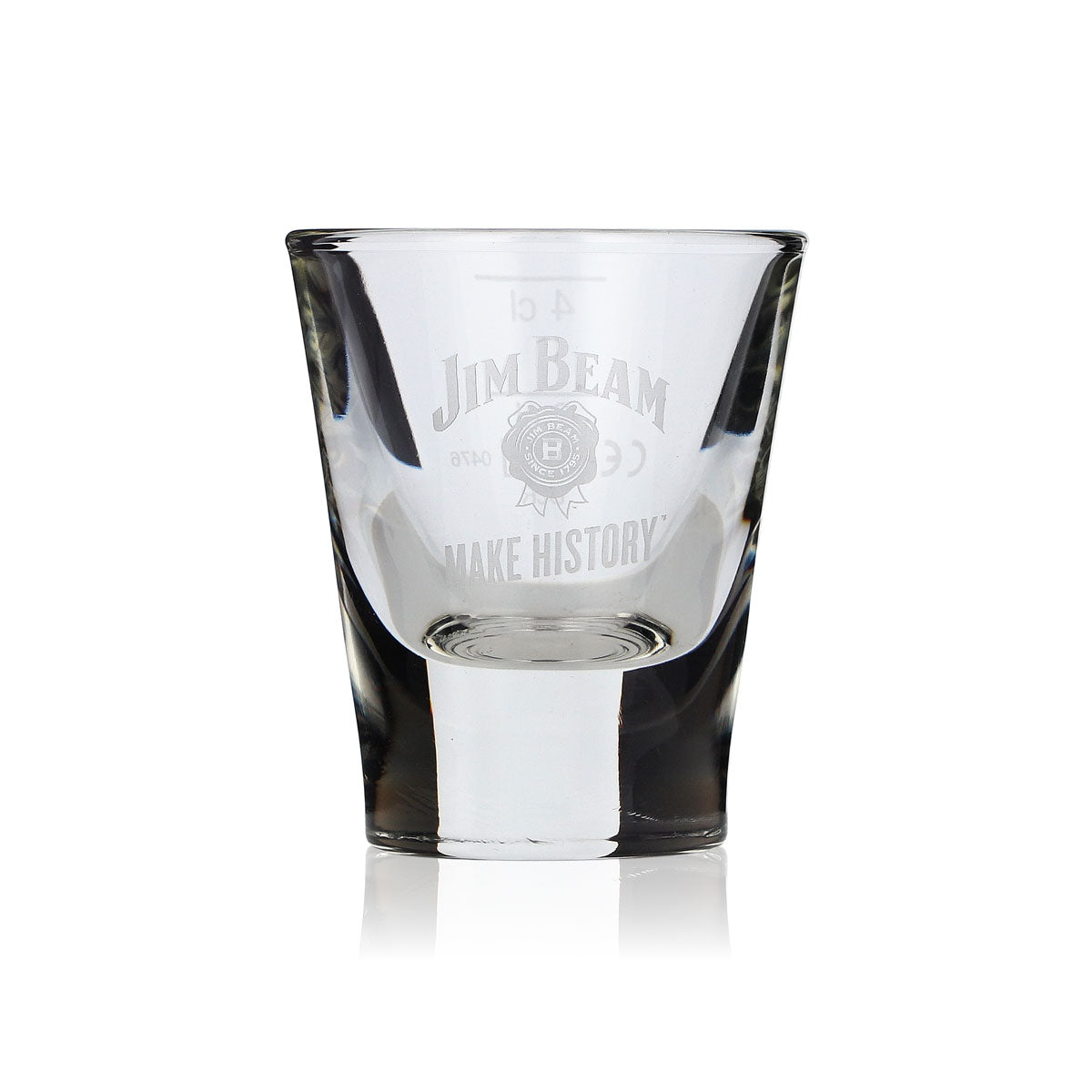 6 verres à shot Jim Beam Whisky 2 cl 4 cl Stamper Modèle court et lourd – Vue 2