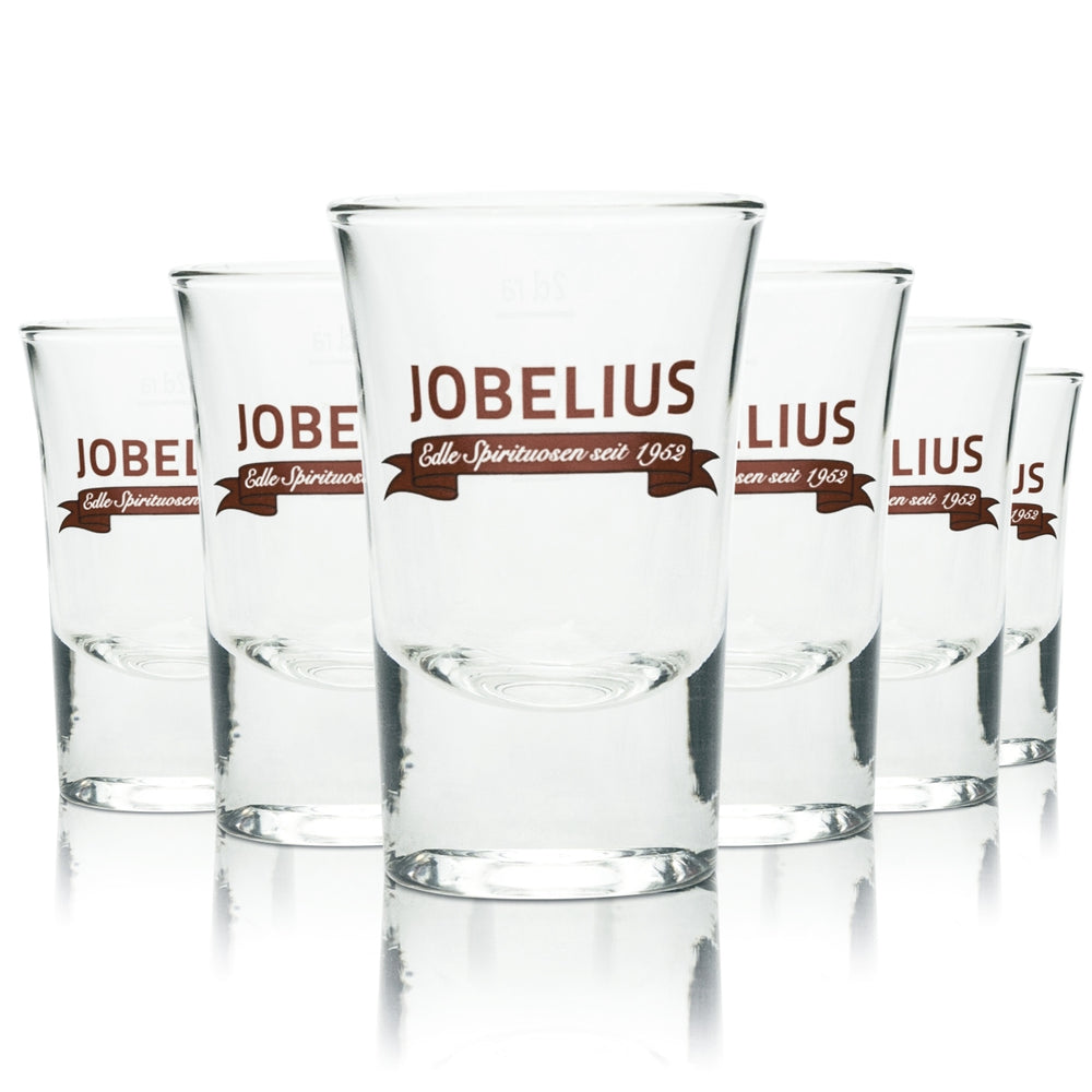 6x Jobelius Schnaps Verre 2 cl Verres à shot Stamper Spiritueux courts Eaux-de-vie nobles
