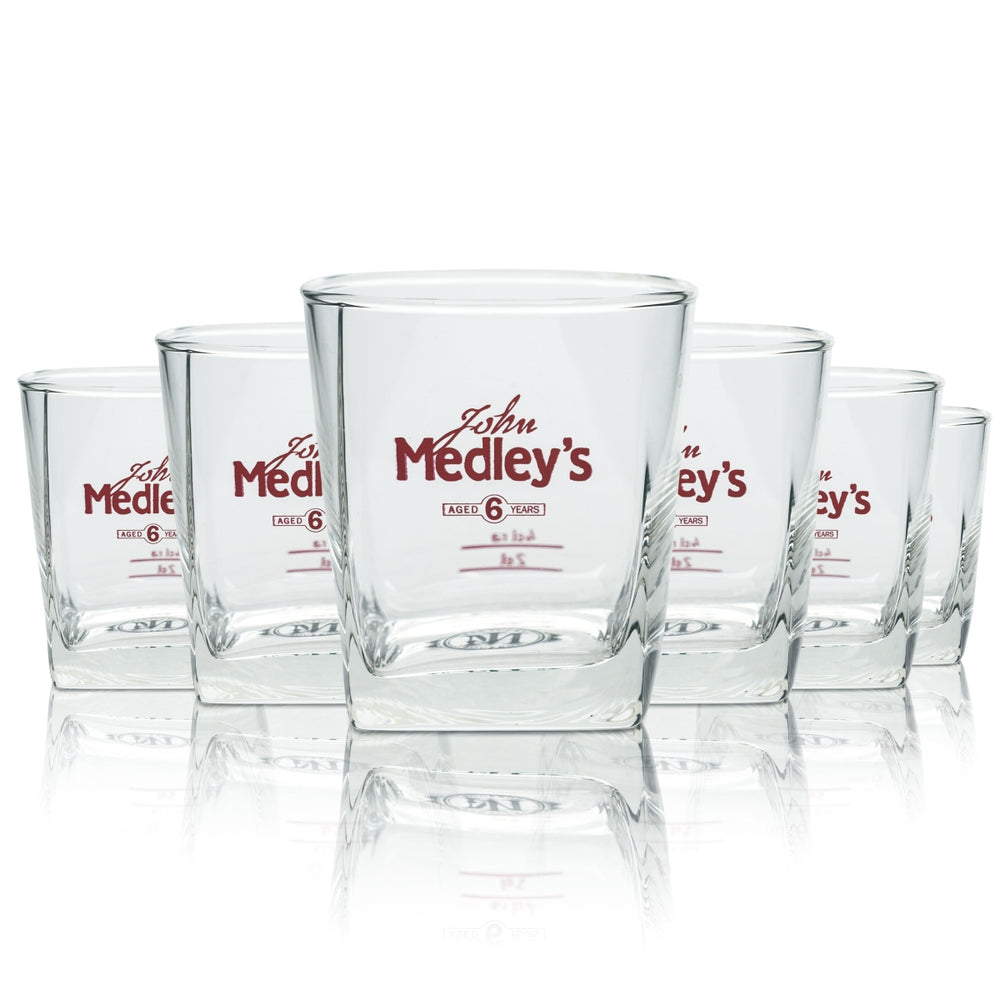 6 verres à whisky John Medley's 0,2 l, verres à dégustation, verres à bourbon