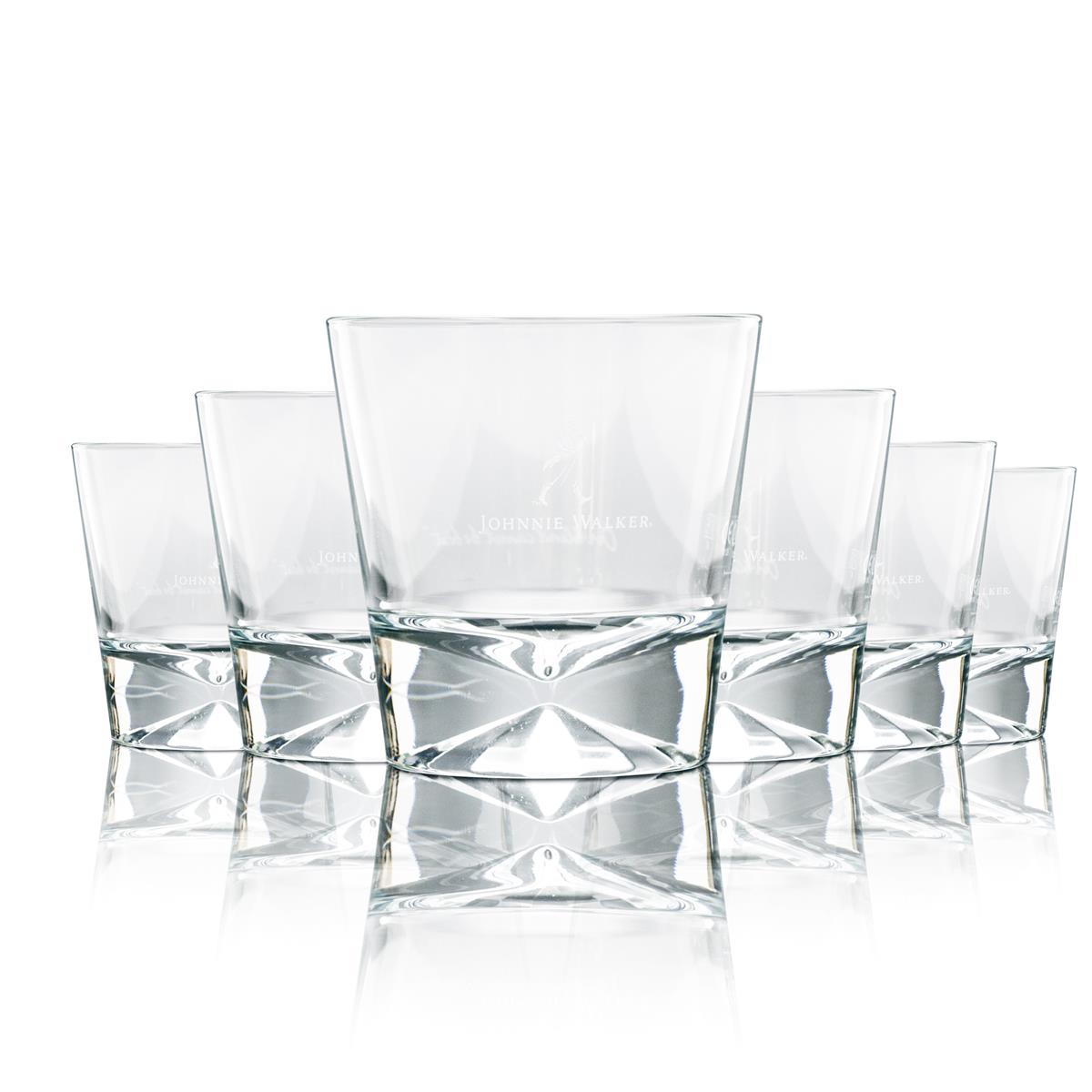 6 verres Johnnie Walker 0,2 l Whisky Tumbler Gobelets Verres à long drink Blase Gastro