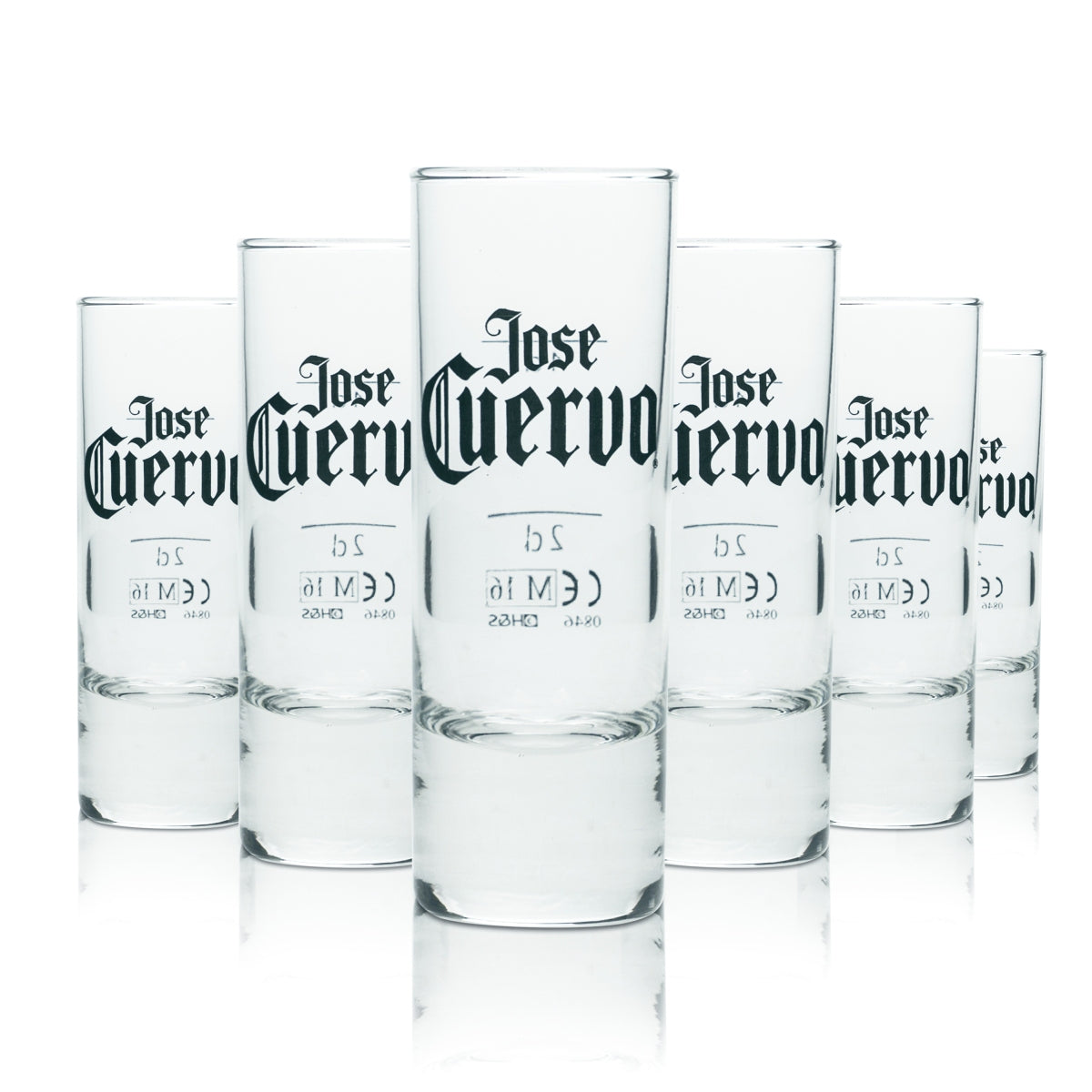 6 verres à tequila Jose Cuervo 2 cl 4 cl Verres à schnaps Verres à shot Tige de shot