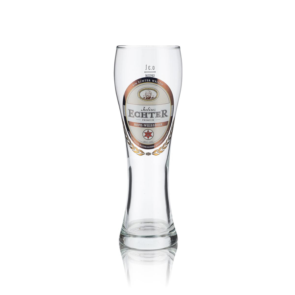 6 verres Julius Echter 0,3 l Hefweizen Wießbier, set Walchensee STERN – Vue 2