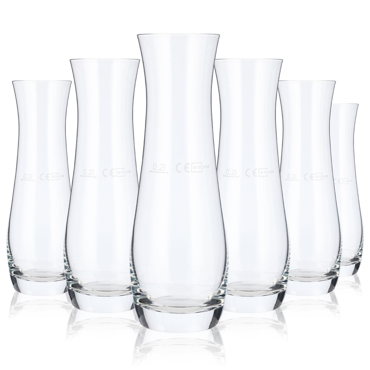 6 carafes d'eau 0,2 l Verre Pichet Verseur Pot Can – Vue 5