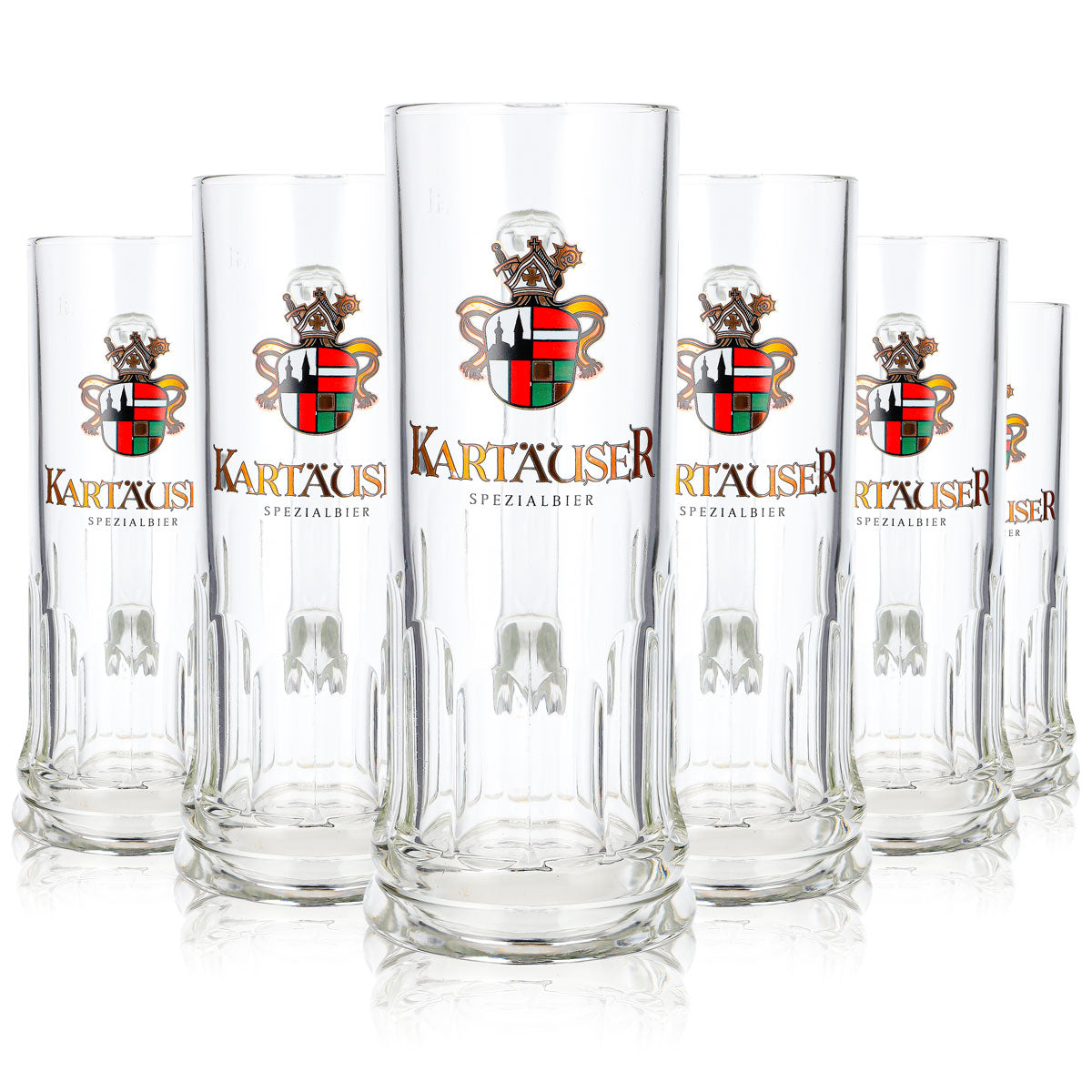 Lot de 6 verres à bière Kartäuser de 0,5 l, chope Rastal Seidel Classic (lot de 6)