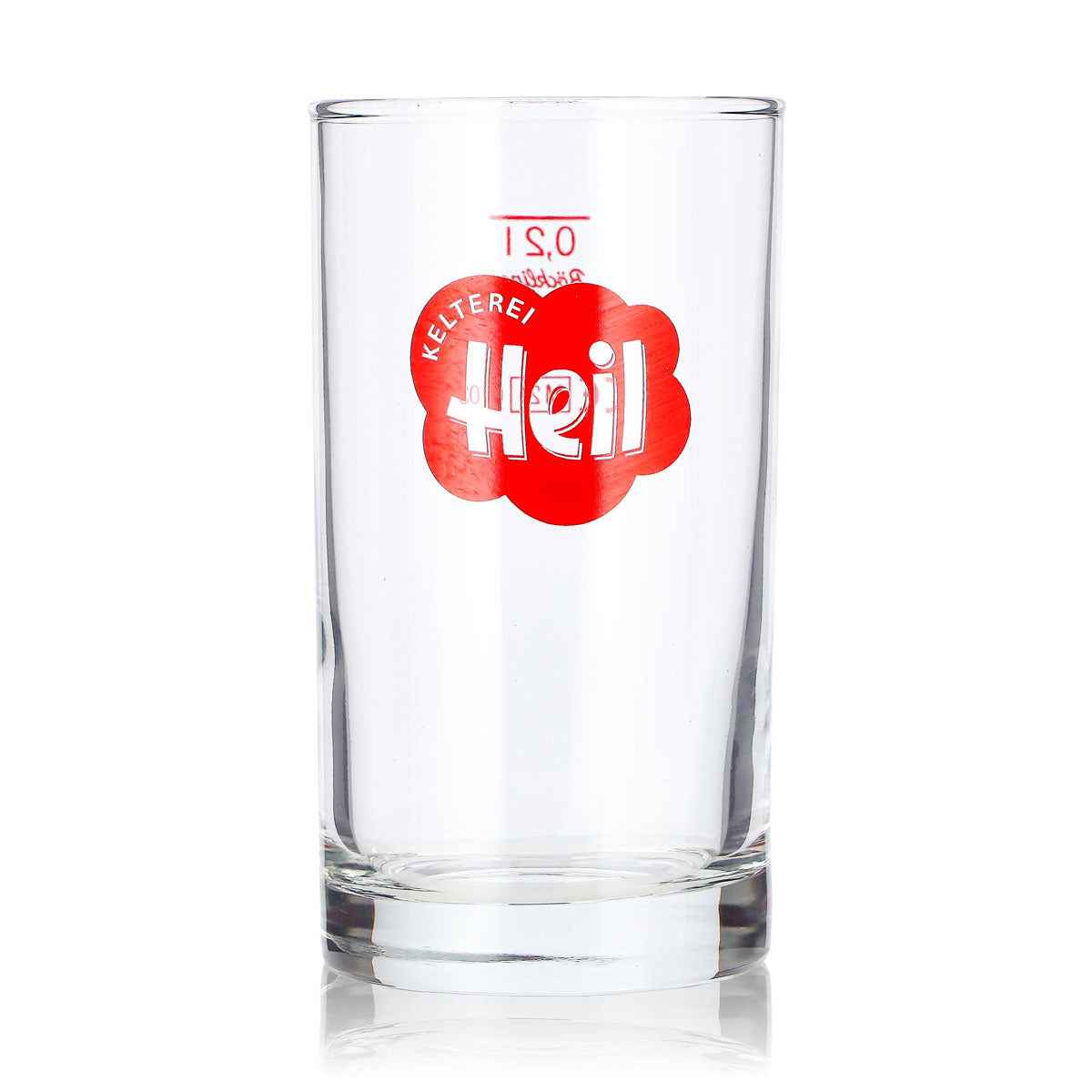6 verres à cidre « Kelterei Heil » de 0,2 l, format long drink, logo rouge « Böckling » (lot de 6) – Vue 2