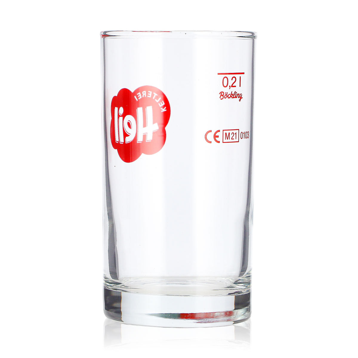 6 verres à cidre « Kelterei Heil » de 0,2 l, format long drink, logo rouge « Böckling » (lot de 6) – Vue 4